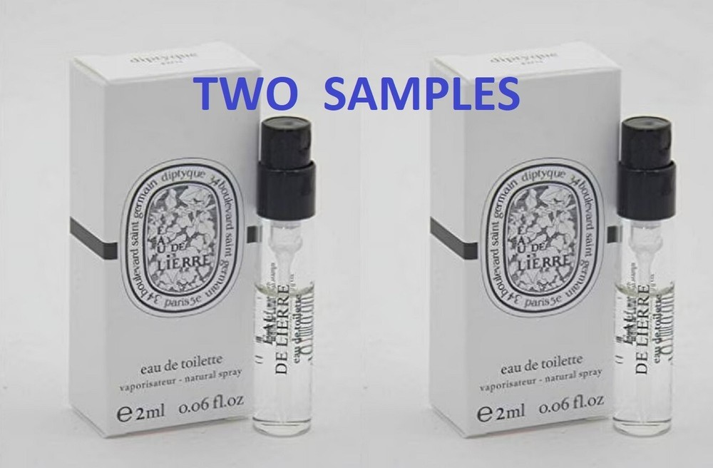 2X Diptyque Eau de Lierre 2ml Perfume Sample Spray for Men & Women
