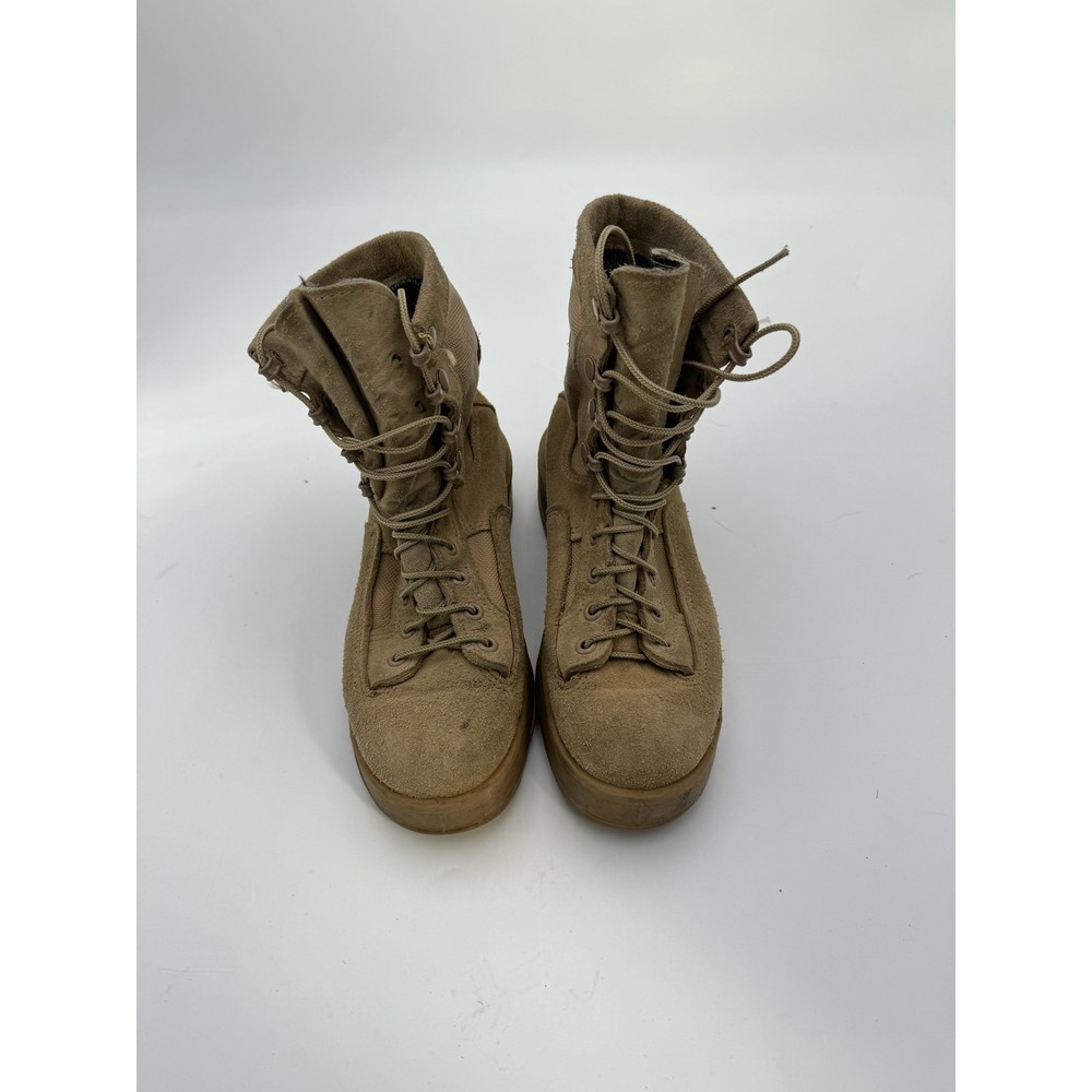 Wellco Size 4.5 Desert Tan Military Combat Boots High Ankle Lace Up