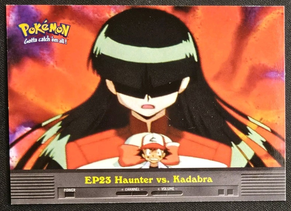 EP23 Haunter Vs. Kadabra Topps Series 2 TV Animation Ed. Blue Label Pokémon NM