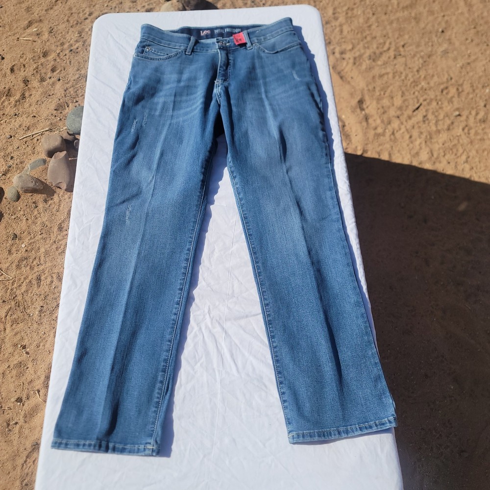 Lee Modern Series Dark Wash Stretch Jeans Straight Leg Size 10P