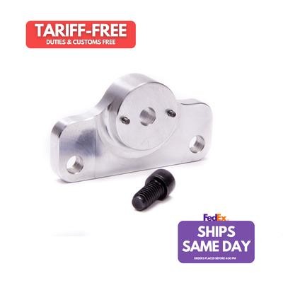 Peterson Fluid 09-1584, One Dark Gray Aluminum Mounting Bracket Flat Mount Small