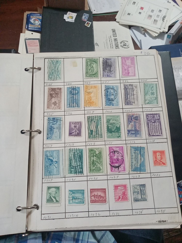 us stamp album pages stamps