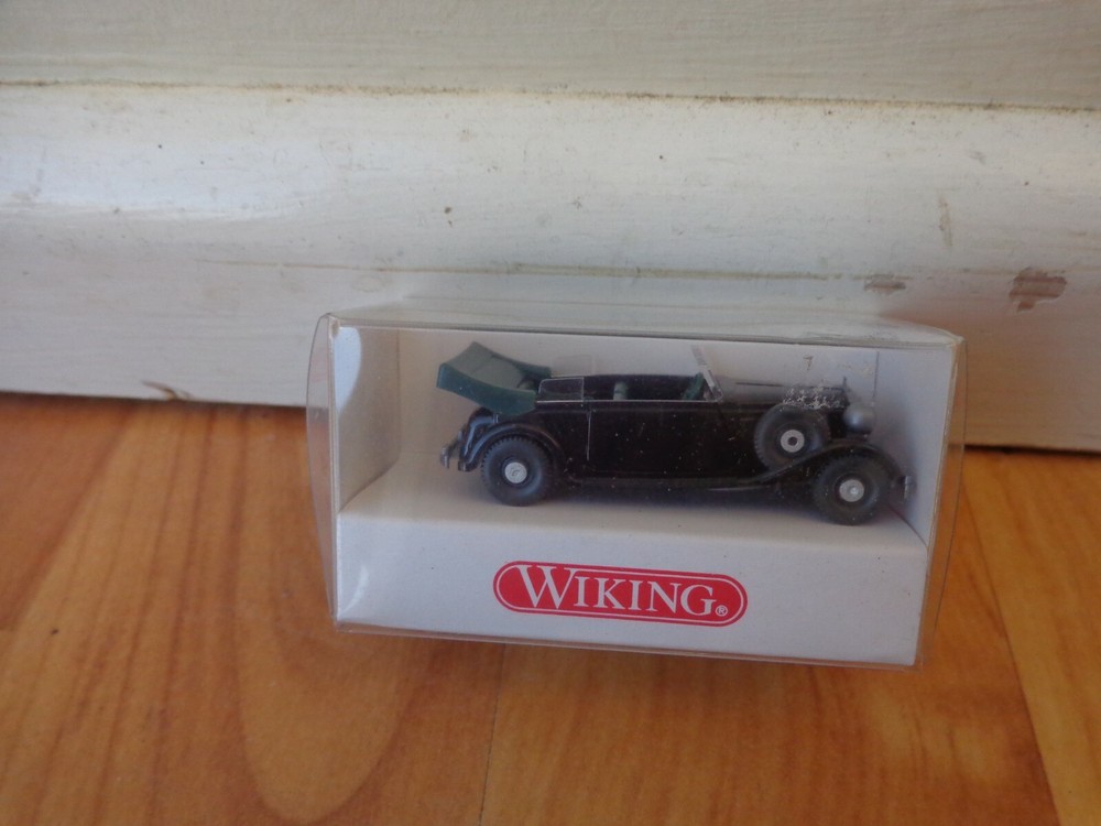 HO Scale 1/87 Wiking Audi Front Cabriolet Black Model Car Ref 8260014
