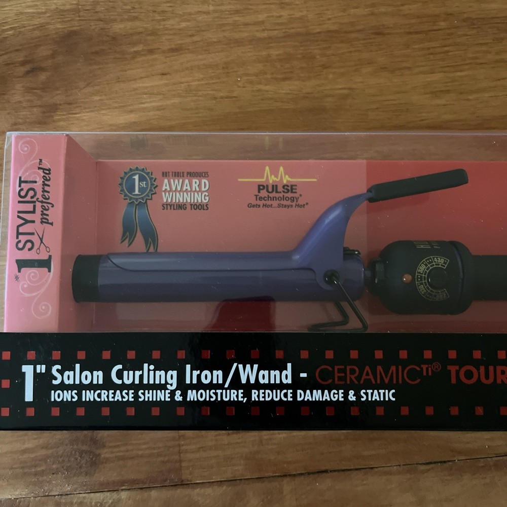Hot Tools Professional 1 Inch Ceramic Tourmaline Curling Iron for Salon Styling