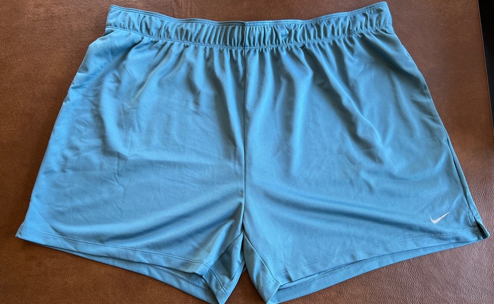 Nike Women's Shorts XXL 2XL Dri-Fit Loose Fit Teal with pockets drawstring NWT