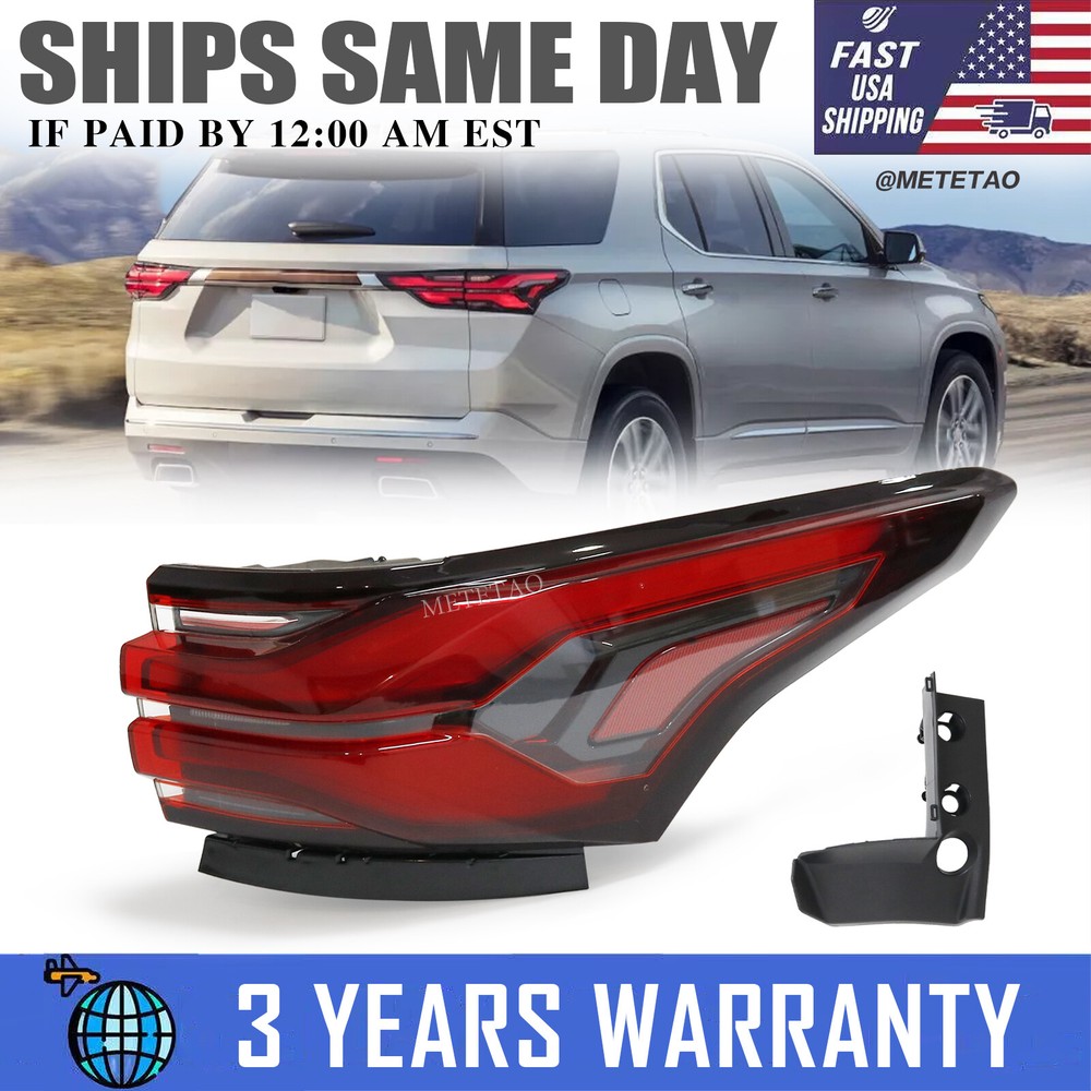 LED Tail Light Right Side Quarter Rear Lamp For Chevrolet Traverse 2022 2023-24