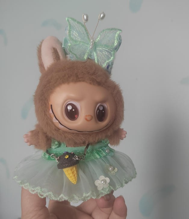 (No Toys) Compatible with Dress Set for 17cm LABUBU Replace Clothes Skirt Outfit