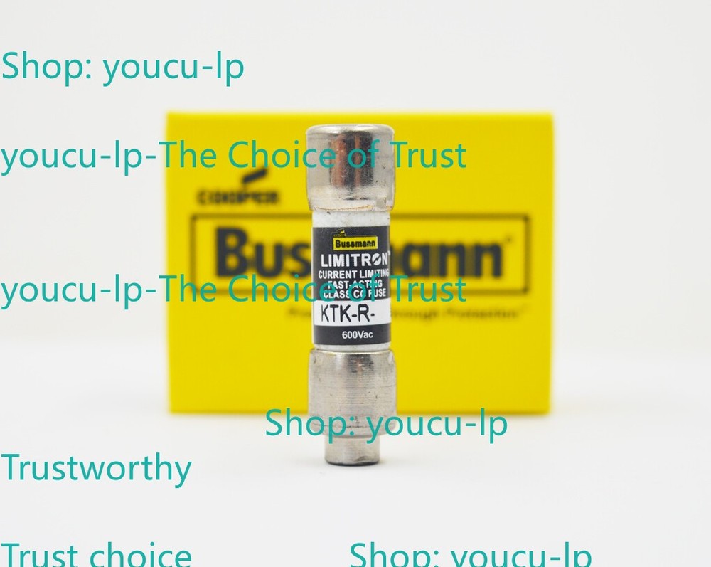 10pcs Bussmann KTK-R-8 ( KTK-R-8) 8 Amp 600V Fast-Acting Fuses