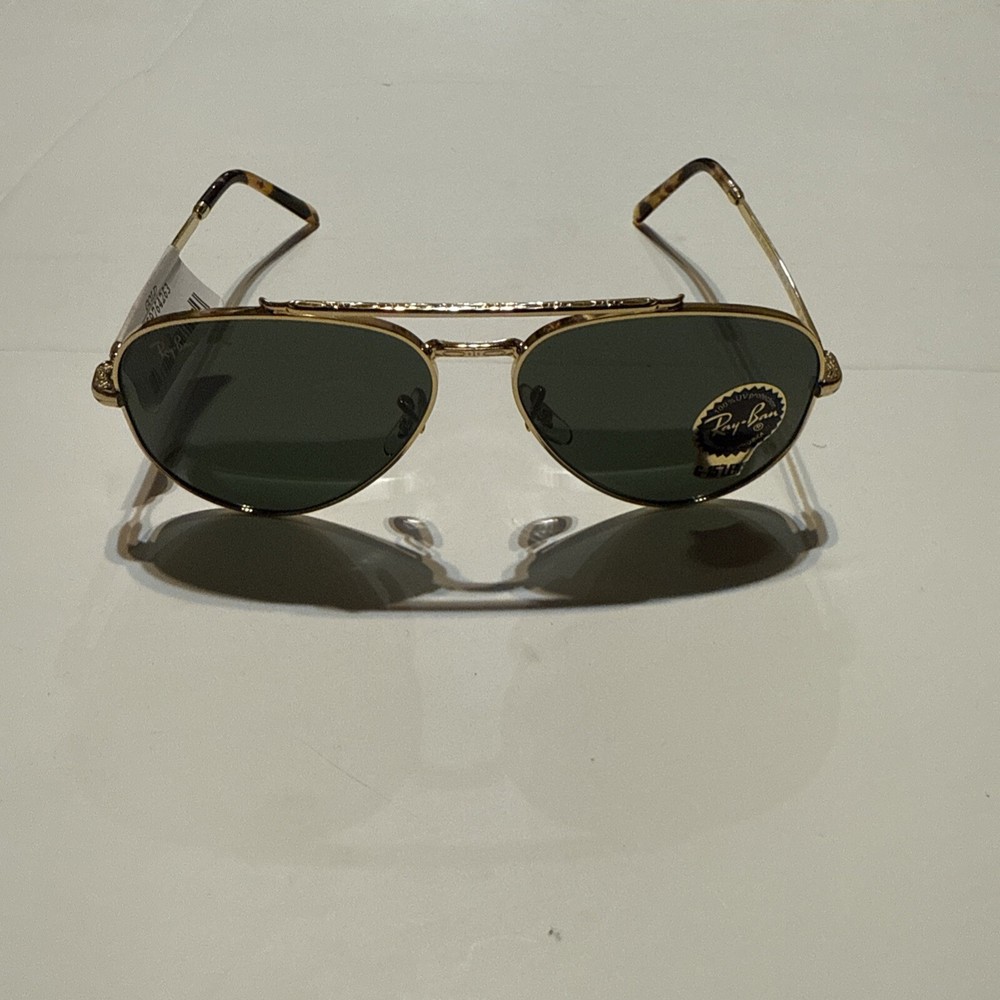 Ray Ban  Aviator Sunglasses 58-14-135 Gold Frame