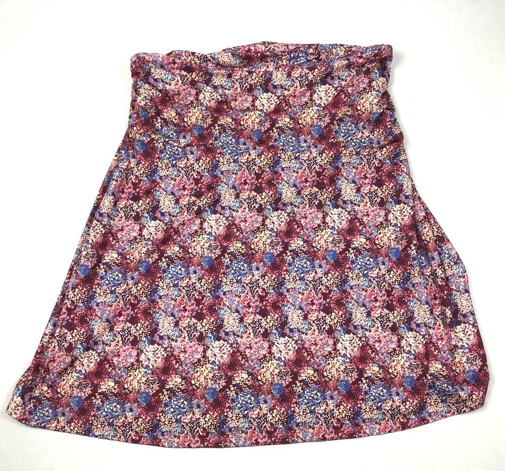 Patagonia Seabrook Skirt Furnai Mosaic Petri Pink Jersey Knit Knee Size Large