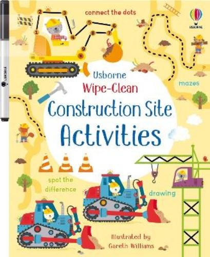 Wipe-Clean Construction Site Activities by Kirsteen Robson (2024, Trade Paperback)