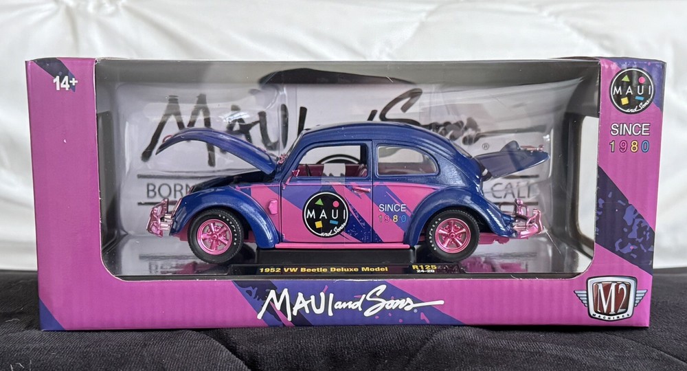 M2 Machines 1/24 scale Maui & Son's VW Beetle Deluxe Model ( Chase 1 Of 750)