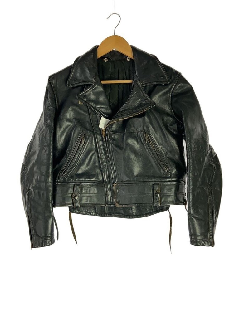 Double Riders Jacket/-/Leather/Blk// 3368
