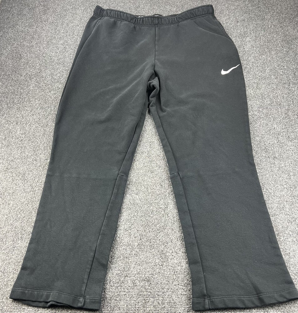 Nike Dri Fit Joggers Mens 3XL Black Sweatpants Standard Fit Pants Gym Swoosh