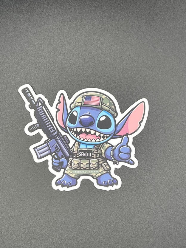 Lilo & Stitch Tactical Stitch Vinyl Die-Cut Sticker