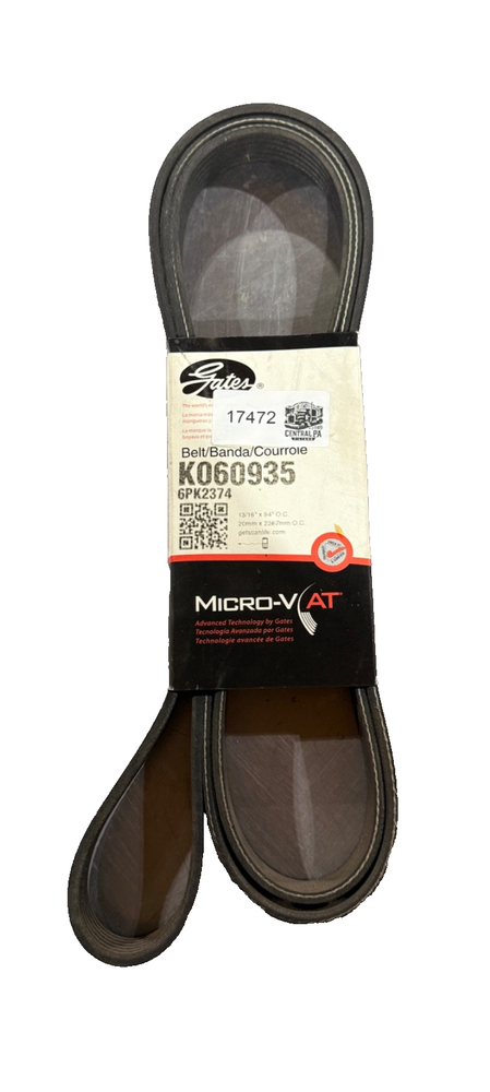 Gates Serpentine Belt P/N: K060935