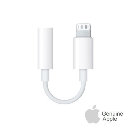 OEM for Apple MMX62FE/A Lightning to 3.5mm Headphone Jack Adapter – White