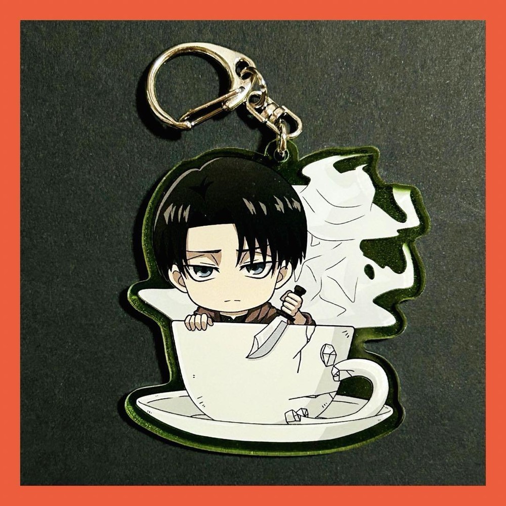 Attack On Titan Cup-In Series Trading Acrylic Key Chain Levi