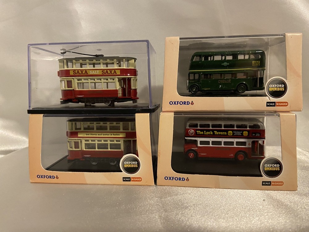 Oxford Diecast N gauge collectible buses all brand new listed in pictures
