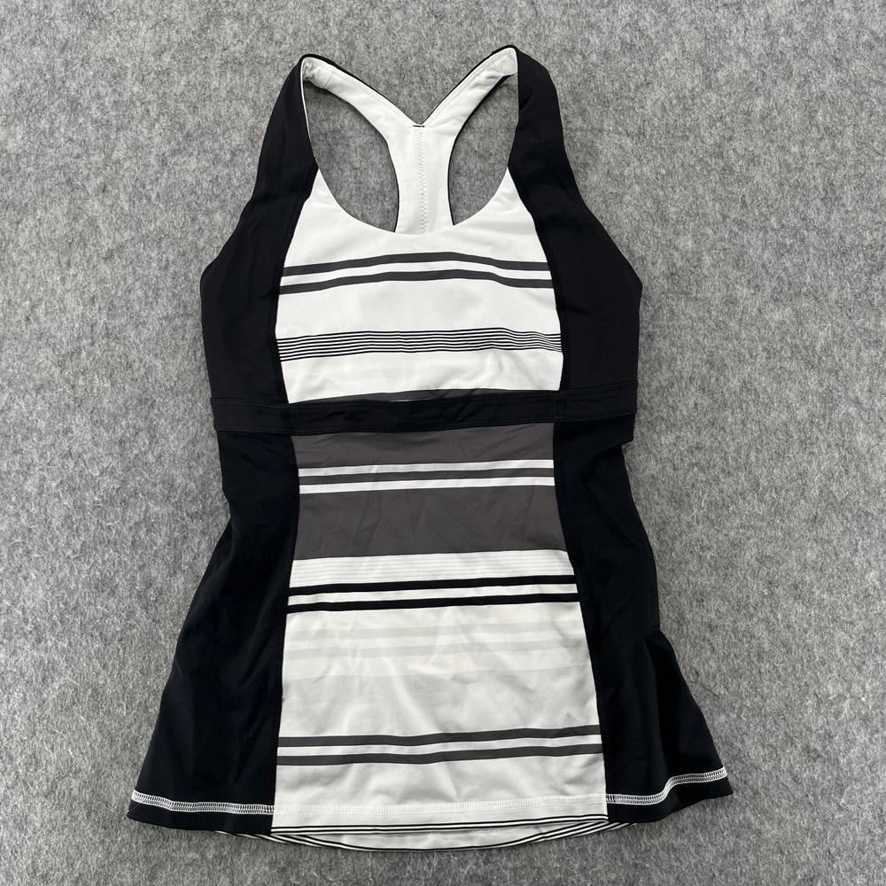 Lululemon Tank Top Womens Built in Sports Bra Active Scoop Neck *No Size Tag*
