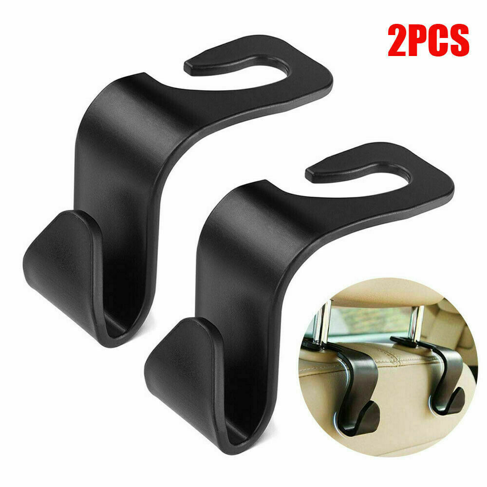 2x Car Hanger Bag Organizer Hook Seat Back Headrest Holder Universal Accessories