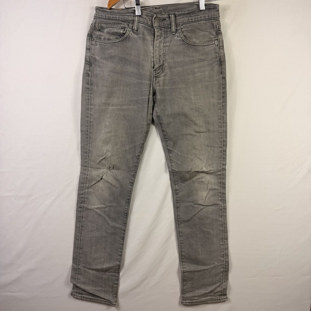 Levi's 511 Jeans Men’s 32x32 Gray Light Wash Denim Skinny Slim Fit 100% Cotton