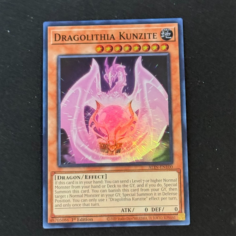 Kunzite Dragolithia ALIN-EN100 Alliance Insight Super Rare TCG Card