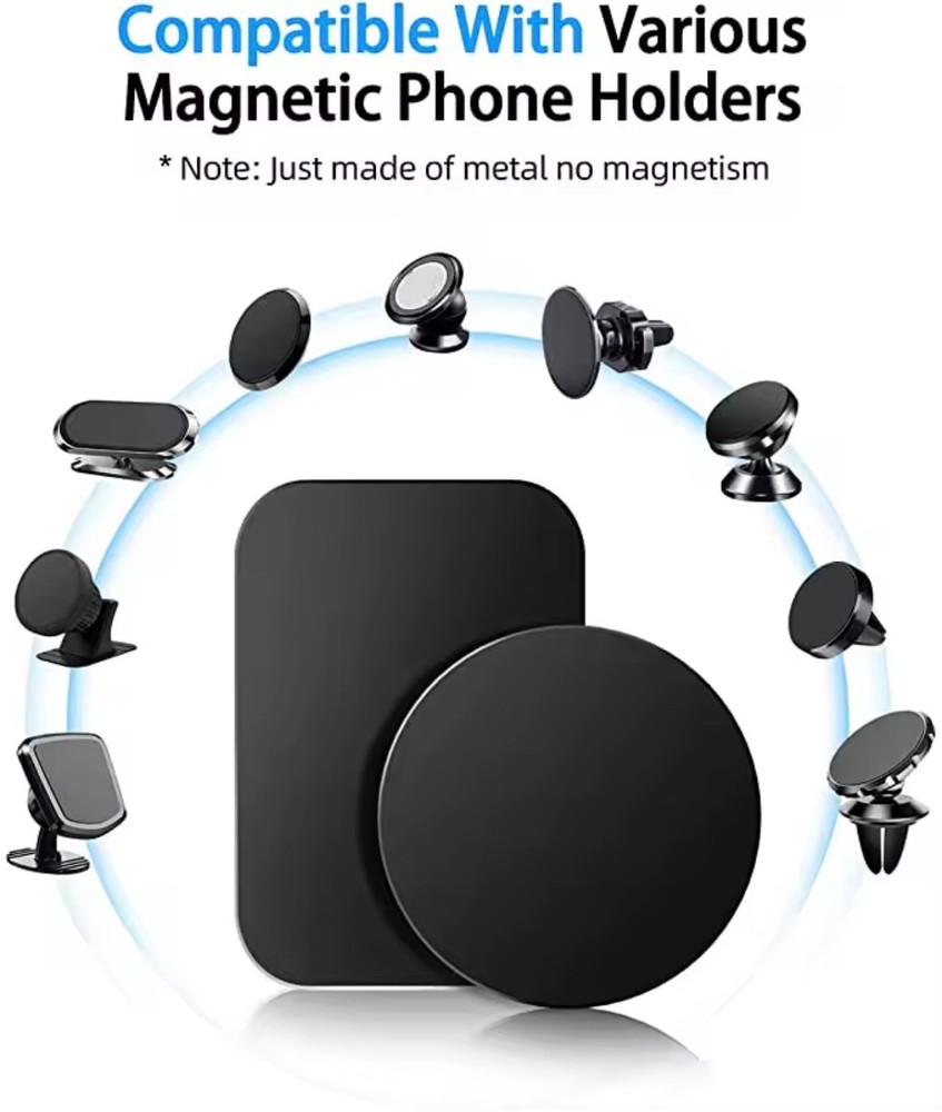 Metal Plates Adhesive Sticker Replace For Magnetic Mount Phone Holder