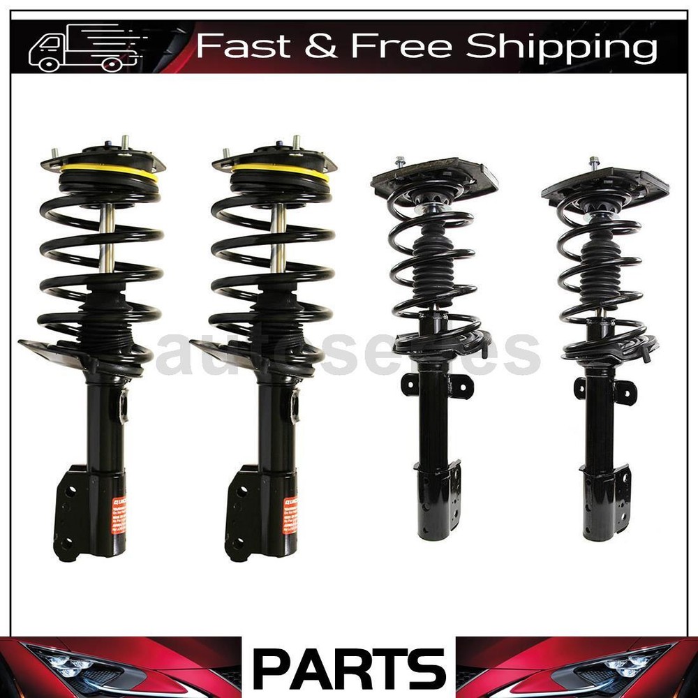4 Front Complete Loaded Strut Coil Springs For Pontiac Grand Prix 2008