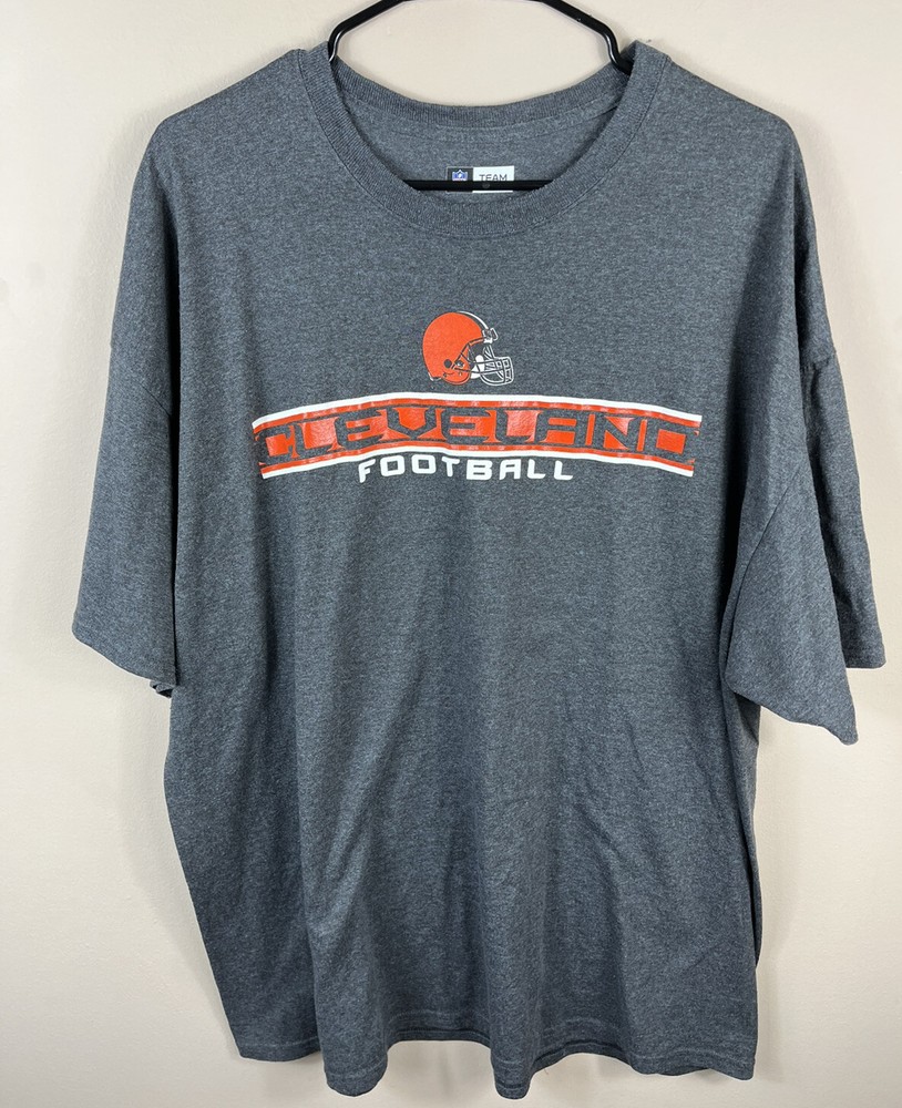 Cleveland Browns Tshirt Football Mens 2XL NFL Team Apparel Gray Dawg Pound