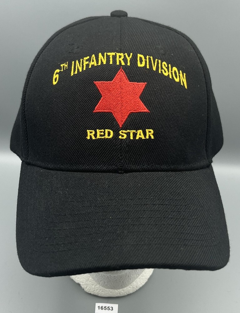 6th Infantry Division Red Star Army Hat Cap Adjustable