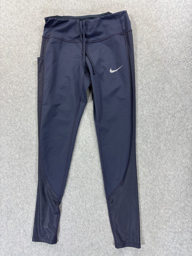 Nike Dri-Fit Womens XS Blue Full-Length Compression Leggings
