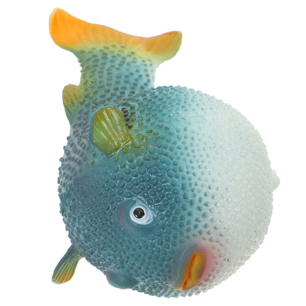 Simulated Puffer Fish Artificial Fish Tank With Moving Fish Puffer Fish