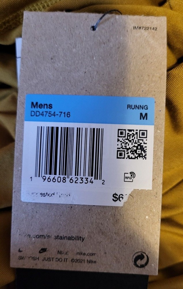 Nike Dri-Fit Element Running Crew Long Sleeve Shirt Bronzine DD4754-716 Mens M-L