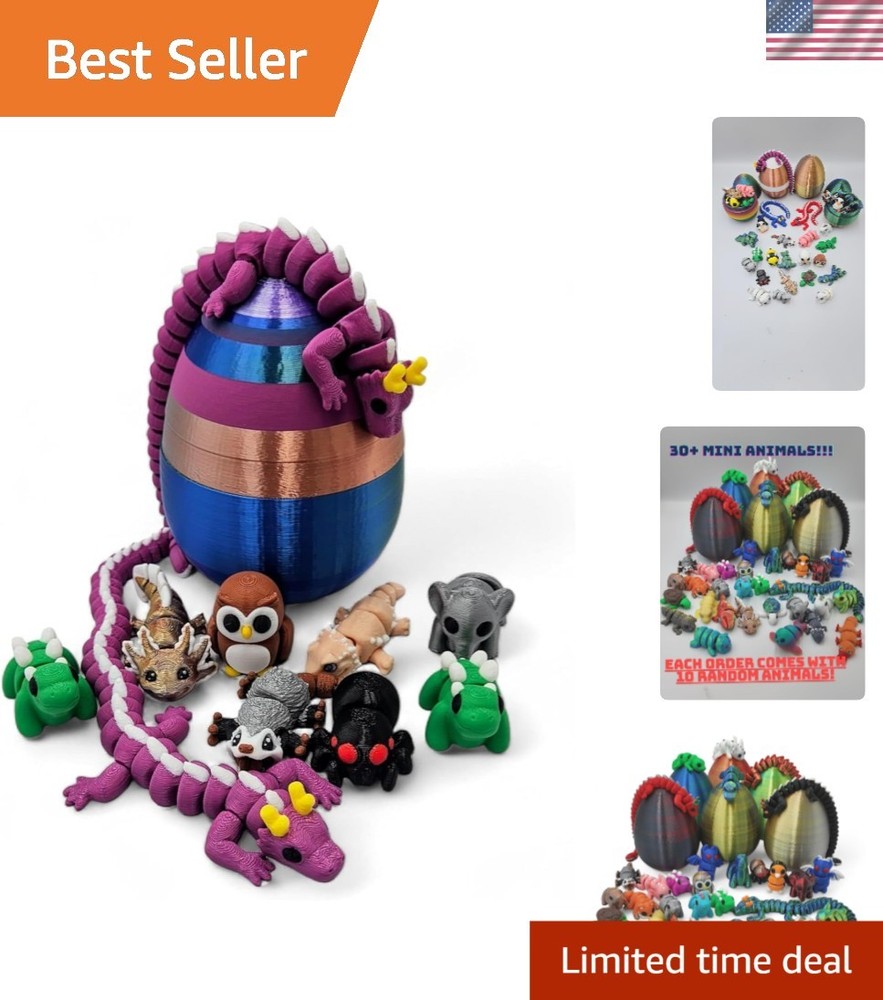 10 Unique 3D Mini Animal Figurines for Fun Stress Relief – All Ages
