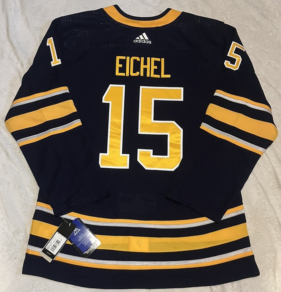 Jack Eichel #15 - '18 Buffalo Sabres Home Adidas NHL Hockey Jersey Size 46