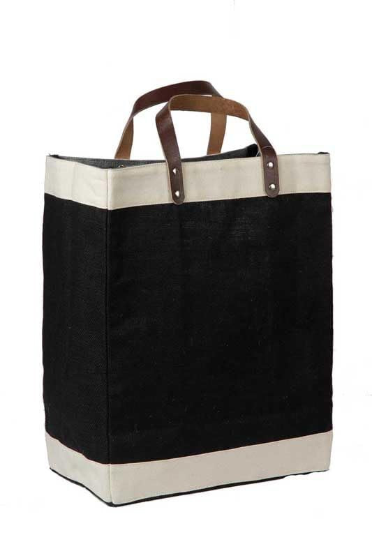 Eco-Friendly Large Jute Tote Bag Natural Reusable French Market Shopping  