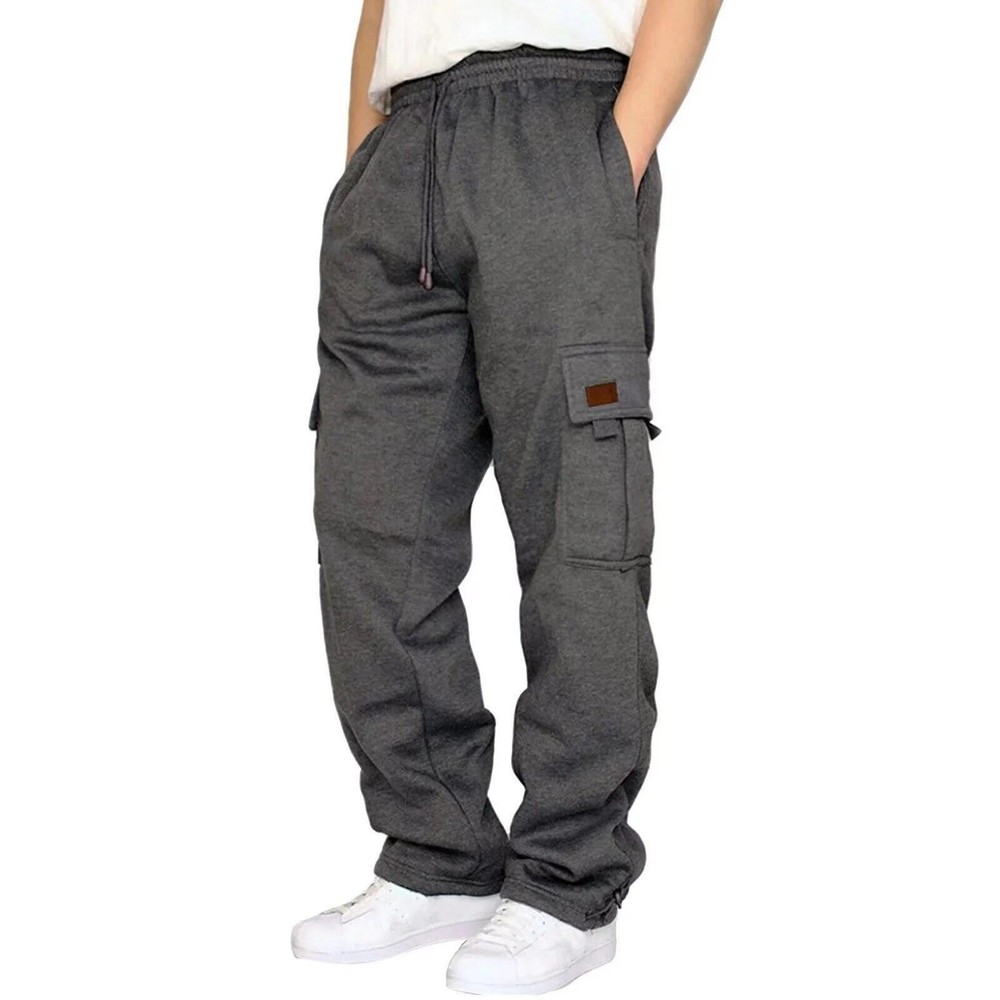 Men's Pants Cargo Sweatpants Pro Club Trousers Tracksuit Bottoms Jogging Sports