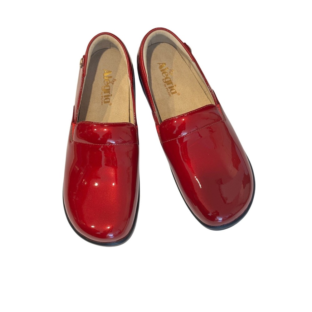 Alegria Keli Cherry BombPatent Shoe Women’s size US 9.5/10 Nursing Easy Walker