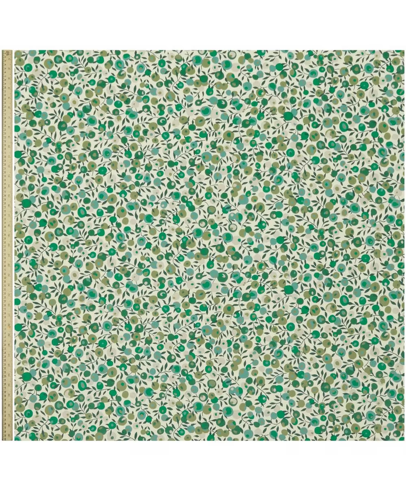 Liberty Wilpshire Blossom Velvet Jade Stone Fabric 0.6 metres (RRP £150 per m)