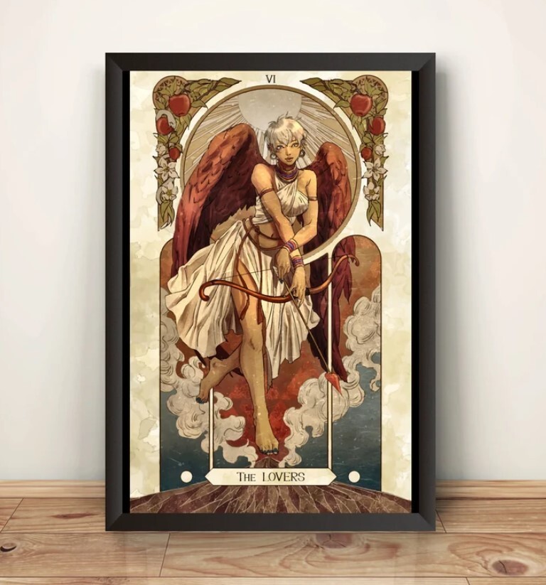 Elena Street Fighting Tarot Card High-Quality Art Print Poster