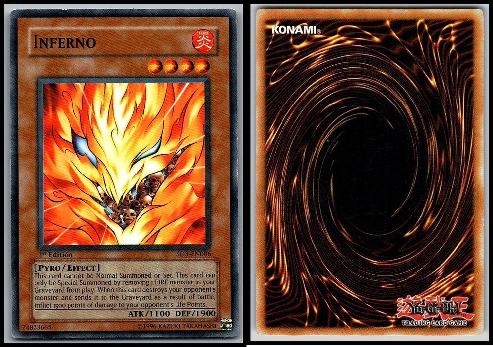 INFERNO SD3-EN006 1ª EDICIÓN YUGIOH