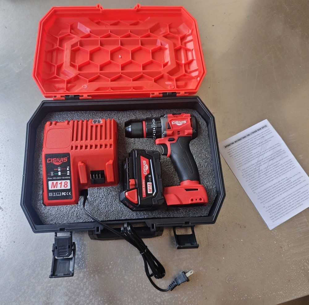 New For Milwaukee M18 Cordless Brushless Drill Driver Kit - Clearance Sale-image