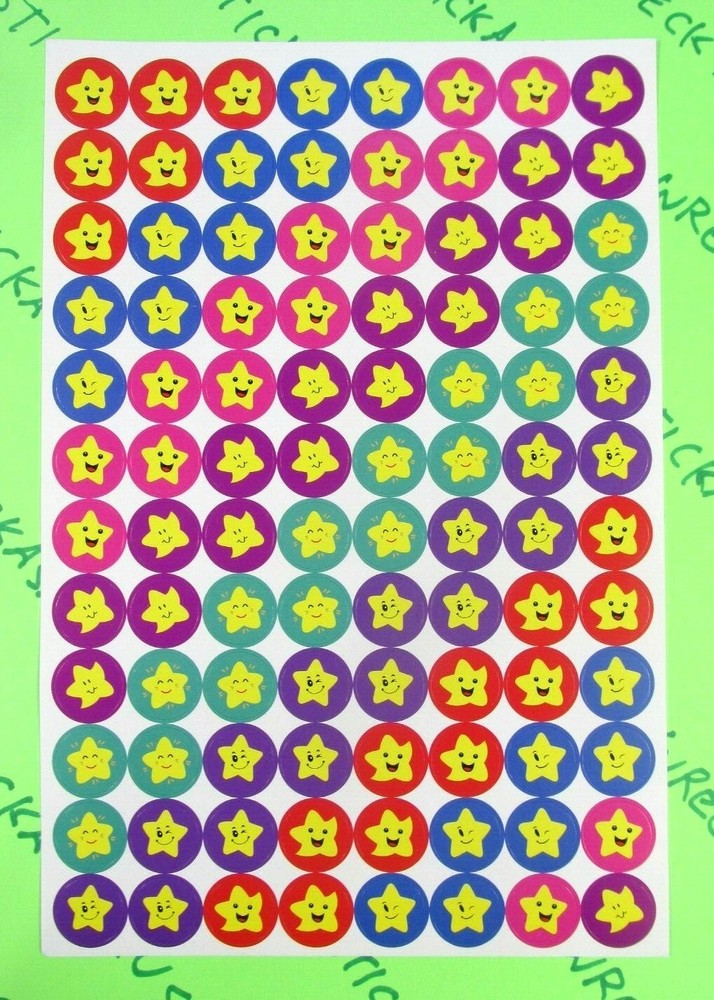 Happy Stars Sticker Sheet