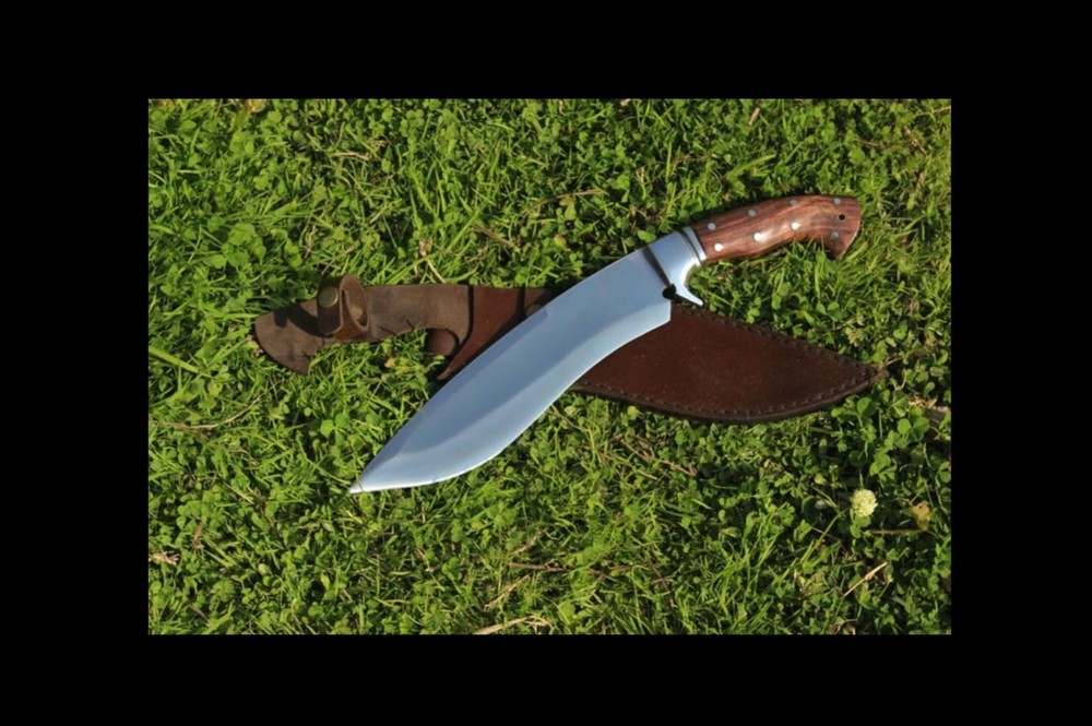 Custom Handmade Carbon Steel Survival Hunting Bowie Knife for Camping