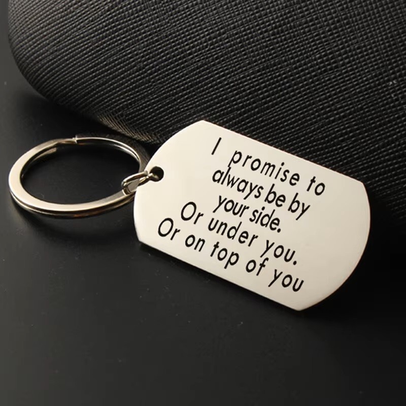 Valentines Day Gift For Girlfriend Boyfriend Keychain Birthday Present Husband-image