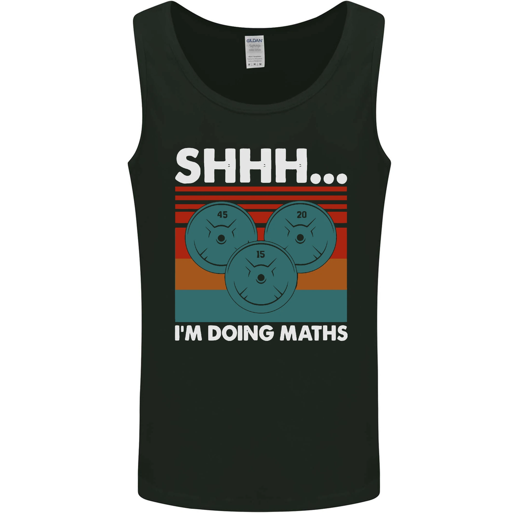 Im Doing Maths Funny Gym Bodybuilding Mens Vest Tank Top