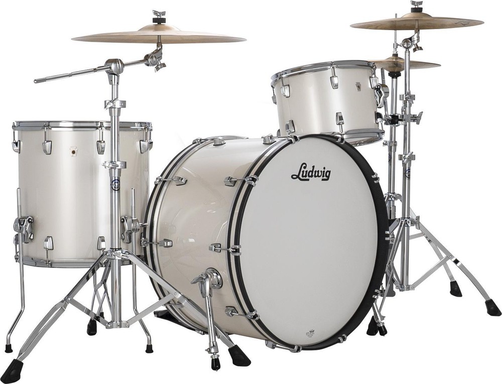 Ludwig NeuSonic Pro Beat 3-piece Shell Pack - Silver Silk