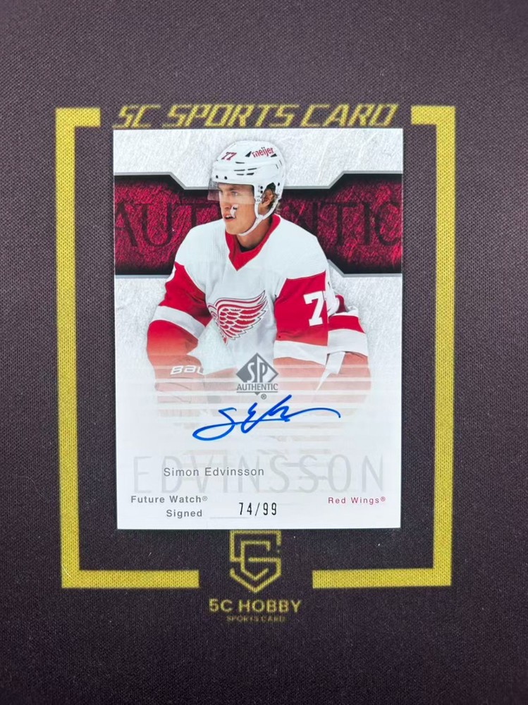 2023-24 SP Authentic Retro Future Watch Auto/99 Simon Edvinsson FCLE