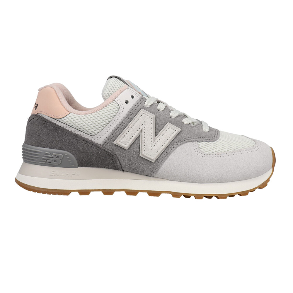 New Balance 574 Lace Up  Mens Grey Sneakers Casual Shoes U574DGP